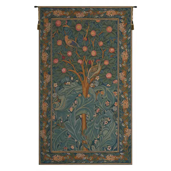 Woodpecker Without Verse French Wall Tapestry - 28 in. x 45 in. Cotton/Viscose/Polyester by William Morris