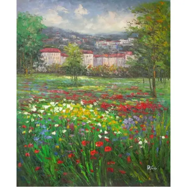 Wildflowers Canvas Oil Painting