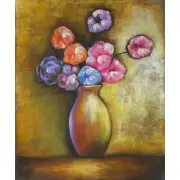 Cotton Candy Bouquet Canvas Oil Painting