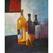 Chianti, Merlot, and Chardonnay Canvas Oil Painting