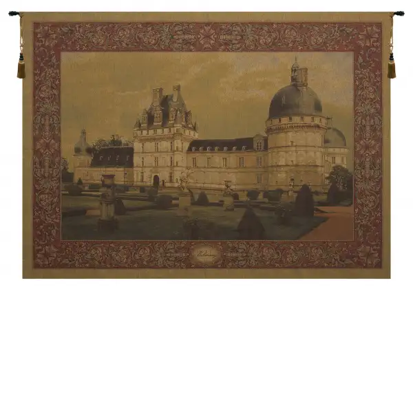 Chateau Valencay I Belgian Tapestry - 72 in. x 56 in. SoftCottonChenille by Charlotte Home Furnishings