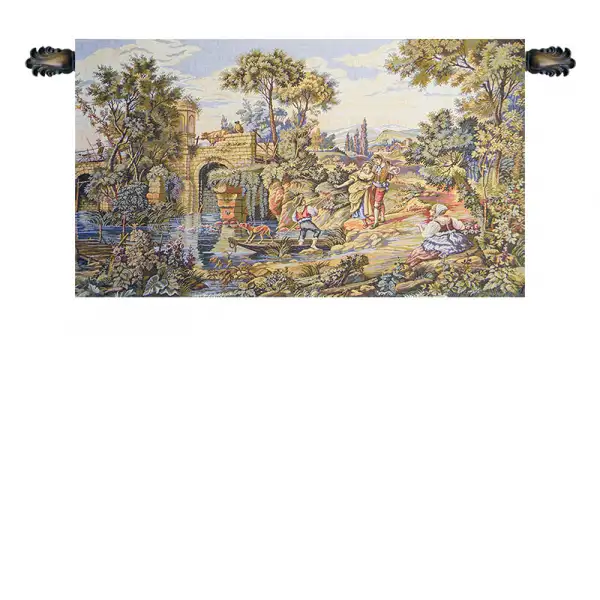 Traghetto Ferry Crossing Italian Tapestry