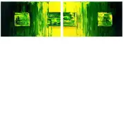 Green Wax Canvas Wall Art