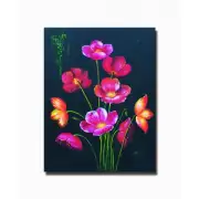 Midnight Poppies Canvas Art