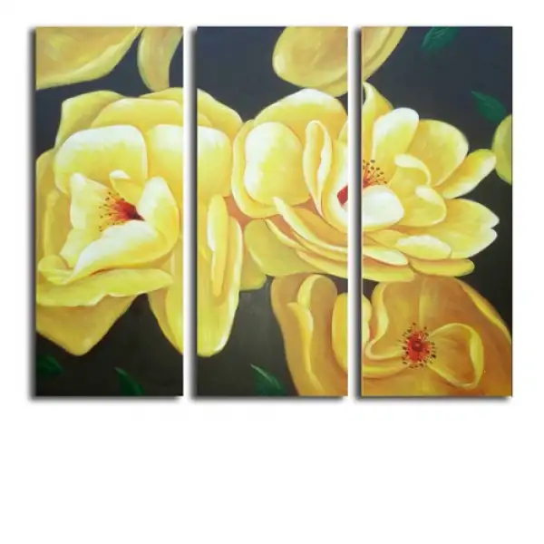 Yellow Grace Canvas Wall Art