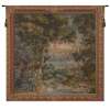 Verdure Cascade Tree Landscape French Tapestry Wall Art Hanging (New) 58x58 inch