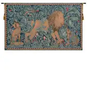 Lion I French Wall Tapestry - 33 in. x 19 in. Cotton/Viscose/Polyester by William Morris
