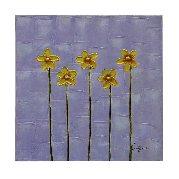 Five Stems Canvas Wall Art