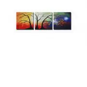 Cosmic Trees Canvas Art