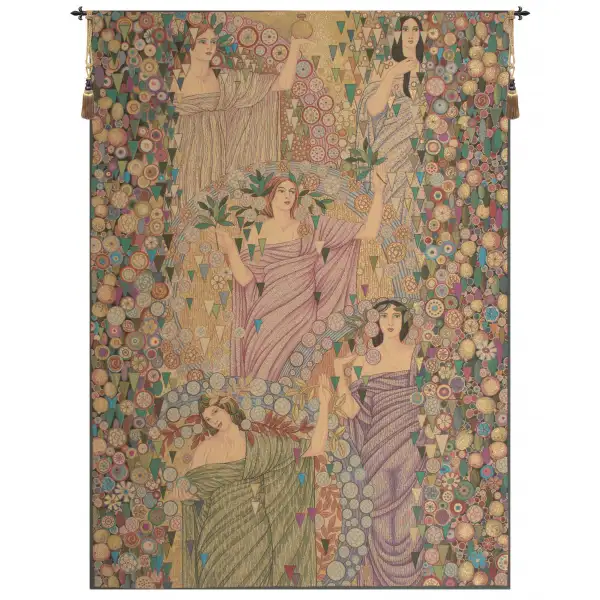 Primavera Vertical Italian Tapestry - 50 in. x 70 in. Cotton/Viscose/Polyester by Galileo Chini