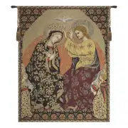 Madonna’s Coronation Italian Tapestry – 24 in. x 32 in. Cotton/Viscose/Polyester by Gentile Da Fabriano