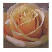 Yellow Rose Square Belgian Tapestry Wall Hanging