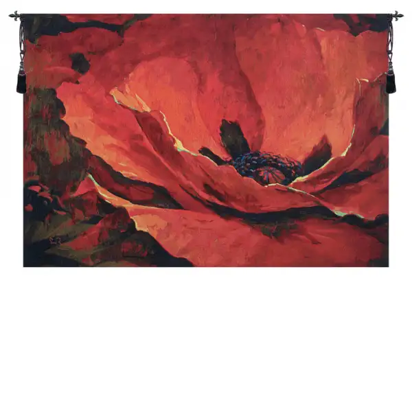 Desiree By Simon Bull Belgian Tapestry Wall Hanging - 51 in. x 37 in. Cotton/Viscose/Polyester by Simon Bull