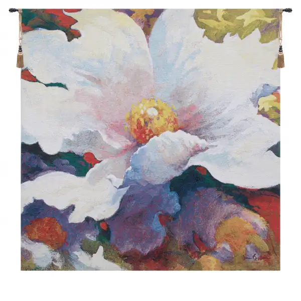 Because Of You By Simon Bull Belgian Tapestry Wall Hanging - 21 in. x 21 in. CottonWool by Simon Bull