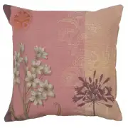 Forget Me Not Floral Decorative Tapestry Pillow