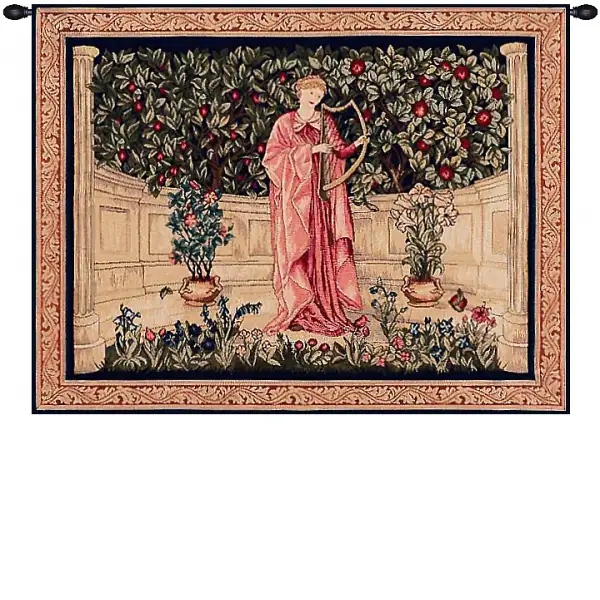 The Minstrel French Wall Tapestry - 32 in. x 25 in. Cotton/Viscose/Polyester by William Morris