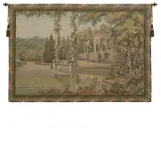 Lake Como Terrace Italian Wall Tapestry - 44 in. x 24 in. Cotton/Viscose/Polyester by Charlotte Home Furnishings