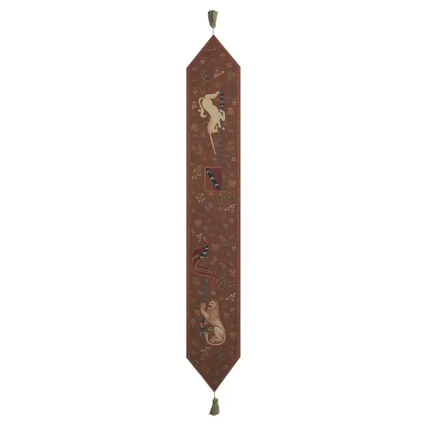 Lion And Unicorn Belgian Table Runner - 12 in. x 79 in. Cotton by Charlotte Home Furnishings