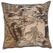 Mucha Winter I European Cushion Covers