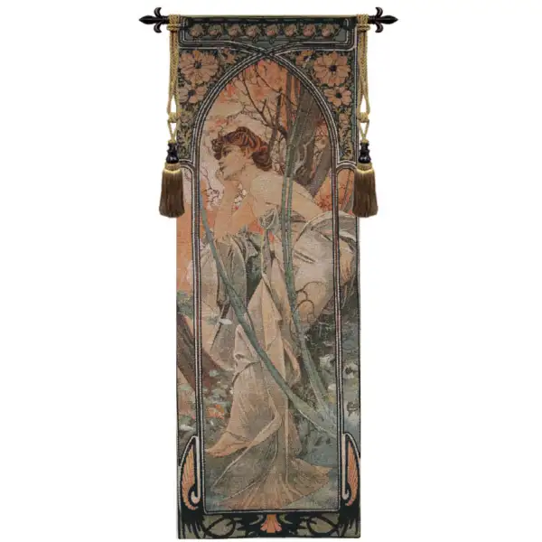 Mucha Soir Belgian Tapestry Wall Hanging