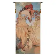 Summer Mucha Flanders Tapestry Wall Hanging