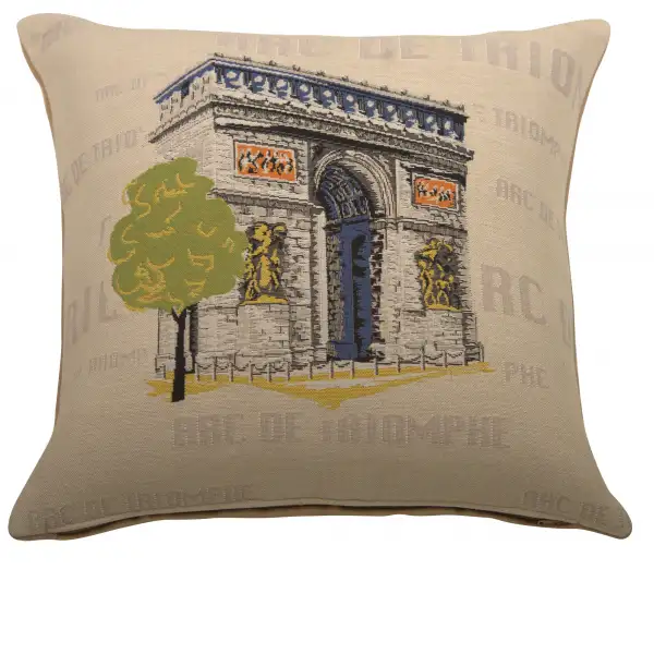 Arc De Triomphe Pop French Couch Pillow Cushion