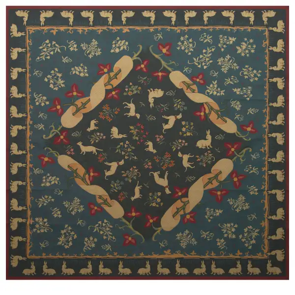 Medieval Bleu French Throw