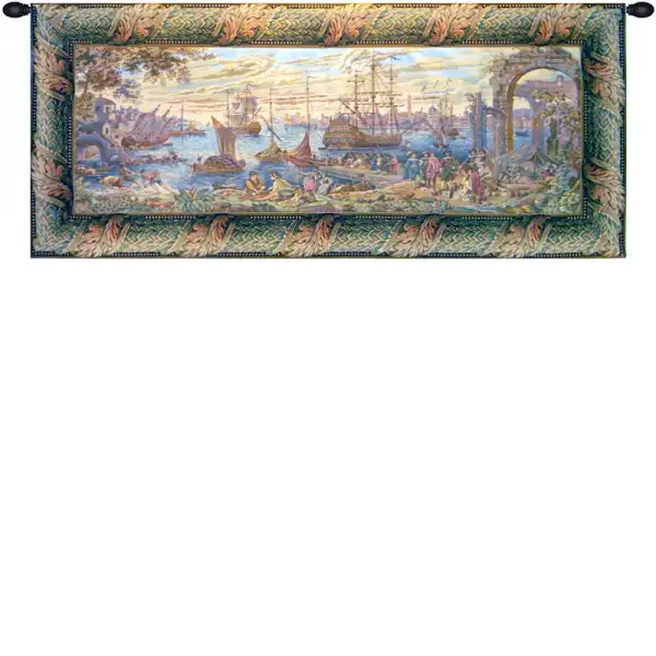 Marina Italian Tapestry - 65 in. x 29 in. Cotton/Viscose/Polyester by Francesco Guardi