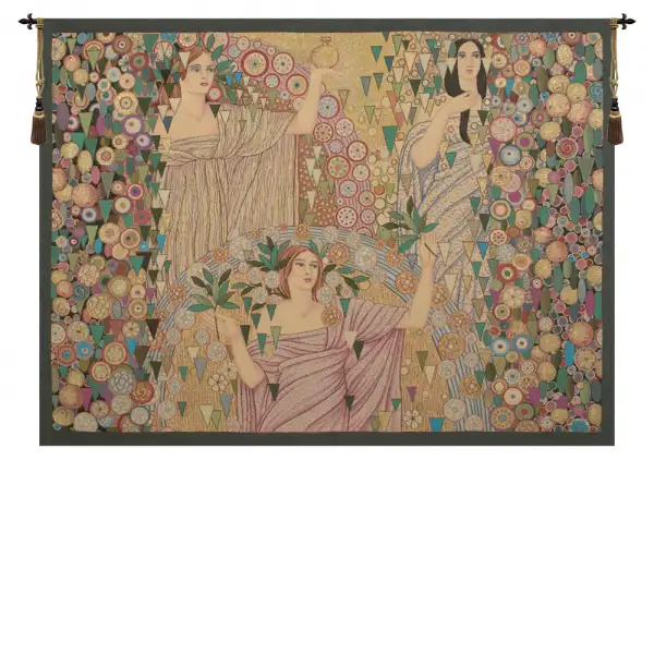 Primavera Horizontal Italian Tapestry - 53 in. x 39 in. Cotton/Viscose/Polyester by Galileo Chini