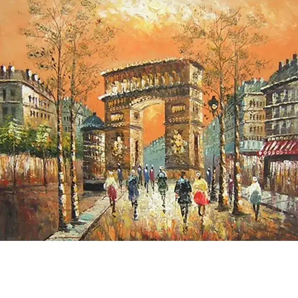 The Arc de Triomphe Canvas Wall Art