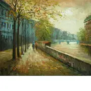 Walk Along the Canal Canvas Oil Painting