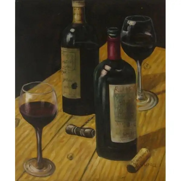 Uncorked Canvas Oil Painting