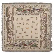 The Bayeux Belgian Throw - 58 in. x 58 in. Cotton by Charlotte Home Furnishings