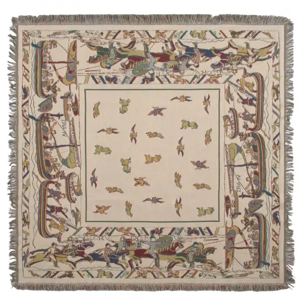 The Bayeux Belgian Throw - 58 in. x 58 in. Cotton by Charlotte Home Furnishings