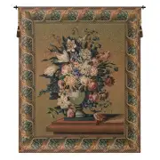 Breughel's Vase Green Flanders Tapestry Wall Hanging