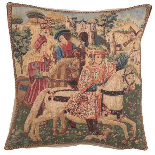 Hawking Scene Belgian Sofa Pillow Cover