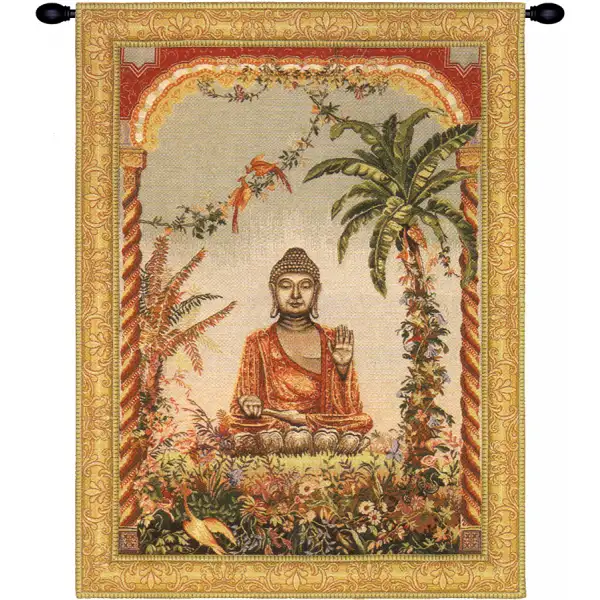 Buddha French Wall Tapestry - 25 in. x 32 in. Cotton/Viscose/Polyester by Jean-Baptiste Huet