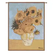 Van Gogh Sunflowers French Tapestry Wall Hanging