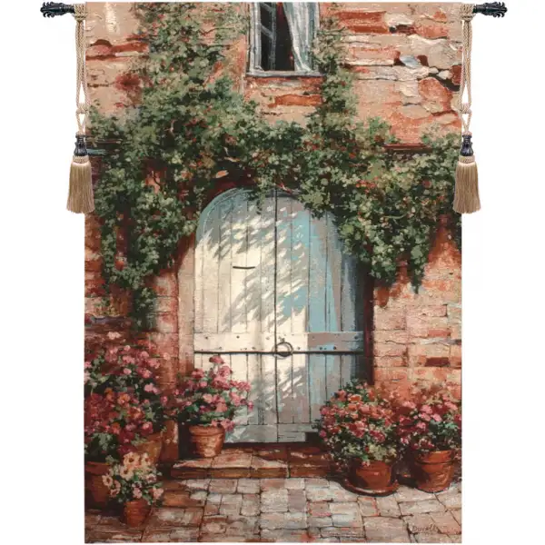 Wooden Doorway Fine Art Tapestry