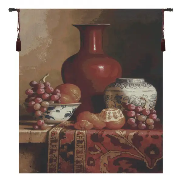 Crimson Still life Wall Tapestry