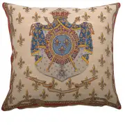 Blason Royal Belgian Cushion Cover - 18 in. x 18 in. Cotton by Charlotte Home Furnishings