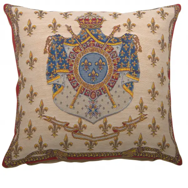Blason Royal Belgian Cushion Cover - 18 in. x 18 in. Cotton by Charlotte Home Furnishings