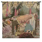 Sleeping Beauty Italian Square Italian Wall Tapestry