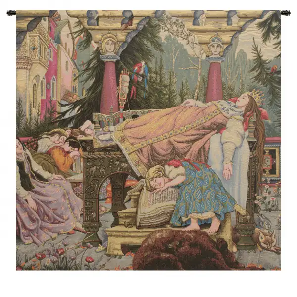 Sleeping Beauty Italian Square Italian Tapestry