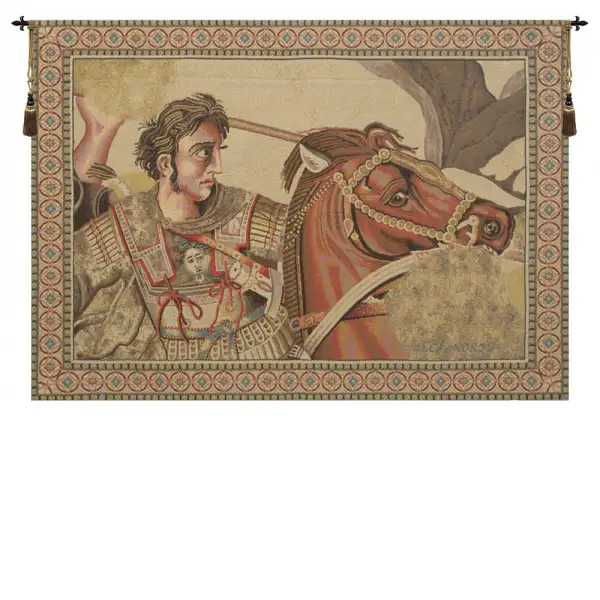 Alexander The Great Italian Tapestry - 67 in. x 50 in. Cotton/Viscose/Polyester by Alberto Passini