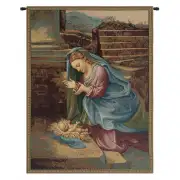 Madonna Adoring the Child Italian Wall Tapestry