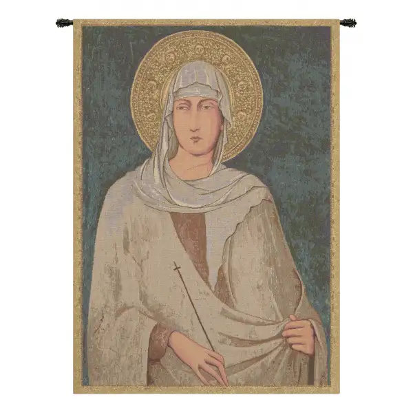 Santa Chiara St. Clare Italian Tapestry Wall Hanging