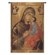 Greek Madonna Italian Tapestry - 17 in. x 26 in. Cotton/Viscose/Polyester by Alberto Passini