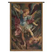 St. Michael Italian Tapestry - 17 in. x 26 in. Cotton/Viscose/Polyester by Guido Reni