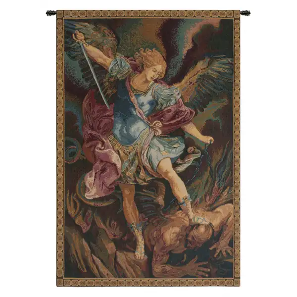 St. Michael Italian Tapestry Wall Hanging